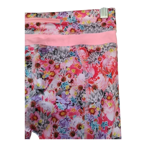 Lululemon Inspire Crop II All Luxtreme Flowabunga Bleached Coral Floral Size 4 - Picture 9 of 11